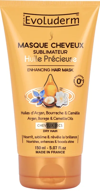 Маска Evoluderm (Еволюдерм) для сухого волосся зміцнююча з цінними оліями 150 мл