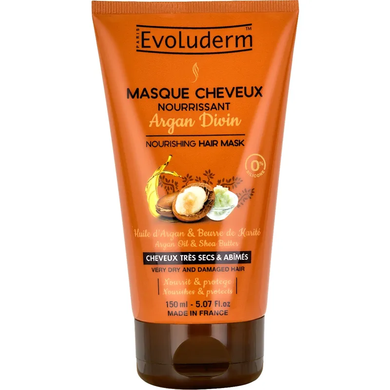 Маска Evoluderm (Еволюдерм) для сухого та пошкодженого волосся живильний з аргановою олією