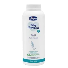 Тальк-присипка дитяча з рисовим крохмалем Chicco Baby Moments , 150г