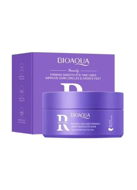 Патчі гідрогелеві BIOAQUA Retinol Collagen Firming Moisturizing Eye Mask з ретинолом, 60 шт No Brand (385872126)