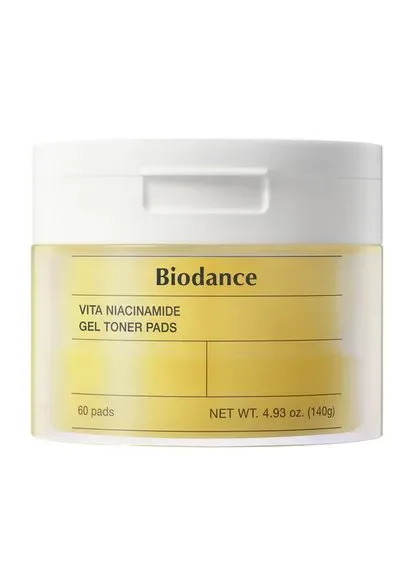 Гідрогелеві тонер-педи Vita Niacinamide Gel Toner Pads Pads 60 шт Biodance (392964112)