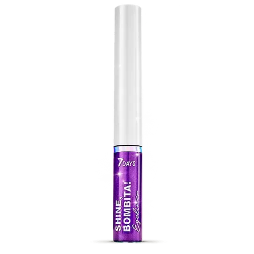 Підводка для очей 7 Days Shine, Bombita! мерехтлива, відтінок 603 Purple, 4,8 мл (4607154698327)