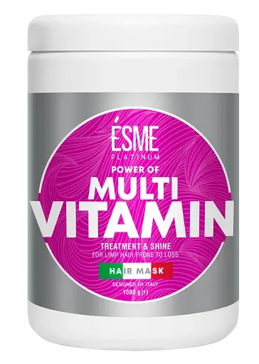 Маска Esme Platinum Multivitamin з вітамінним комплексом, для слабкого волосся, 1000 мл