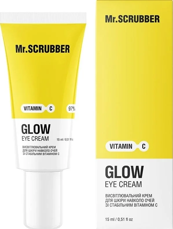 Крем для шкіри навколо очей Mr.Scrubber Glow висвітлювальний зі стабільним Vitamin C 15 мл