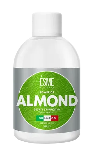 Шампунь Esme Platinum Almond з мигдальним маслом, для всіх типів волосся, 1000 мл