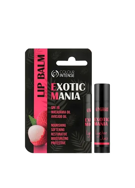 Бальзам для губ Exotic Mania зволожуючий SPF15 № 04 Lychee juice з ароматом лічі Colour Intense