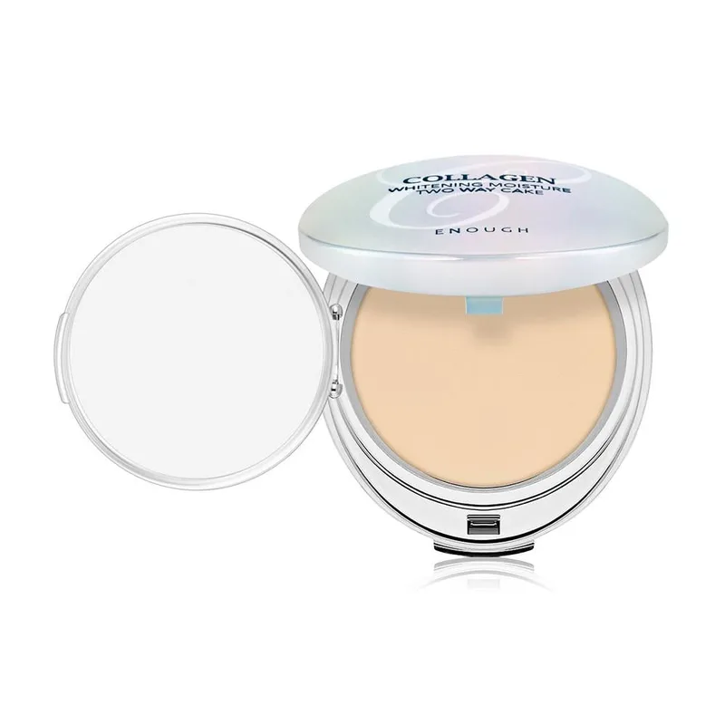 Пудра освітлювальна зі змінним блоком Enough Collagen Whitening Moisture Two Way Cake SPF30 PA+++ тон