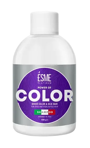 Шампунь Esme Platinum Color з вітамінним комплексом, для фарбованого та мелірованого волосся, 1000 мл