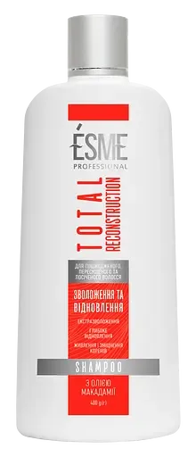 Шампунь Esme Total Reconstruction з олією макадамії, 400 мл
