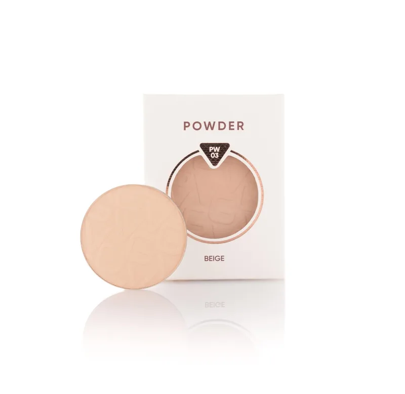 Пудра для обличчя PROVG компактна у рефілі для макіяжу № 03 Beige (PW-03)