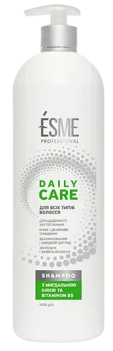 Шампунь з дозатором Esme Daily Care з мигдальним маслом та вітаміном В5, 1 л