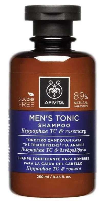 Шампунь Apivita (Апівіта) чоловічий тонізуючий для волосся що рідшає з розмарином і люпином