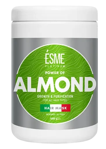 Маска Esme Platinum Almond з мигдальним маслом, для всіх типів волосся, 1000 мл