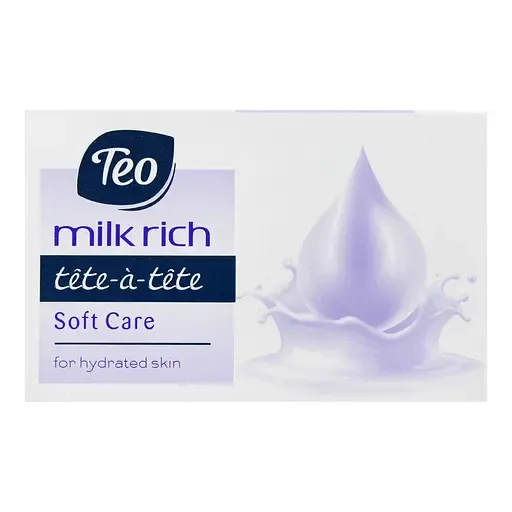 Мило тверде Тeo Milk Rich Tete-a-Tete Soft Сare, світло-фіолетовий, 100 г (58089)