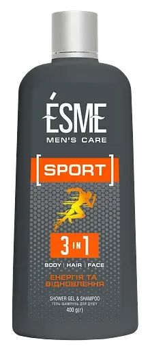 Гель-шампунь для душу Esme Sport, 400 мл