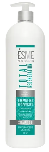 Шампунь з дозатором Esme Total Regeneration з гіалуроновою кислотою, 1 л