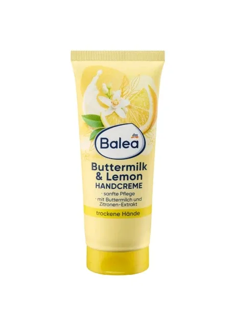Крем для догляду за сухою шкірою рук Kamille Buttermilk $ Lemon з ароматом пахти та лимона, 100 мл Balea (363053023)