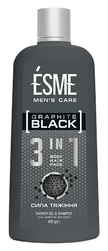 Гель-шампунь для душу Esme Graphite Black, 400 мл