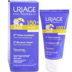 Сонцезахисний крем Uriage Baby 1st Mineral Cream SPF50+ 50m