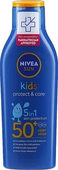 Сонцезахисний лосьйон для тіла - Nivea Sun Kids Protect & Care SPF 50 200ml (1164517-1552677-2)
