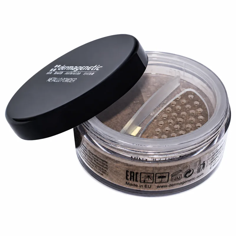 Пудра мінеральна розсипчаста Dermagenetic Metallo Powder Dark Shade темний відтінок 7 г (KA-02-19-002)