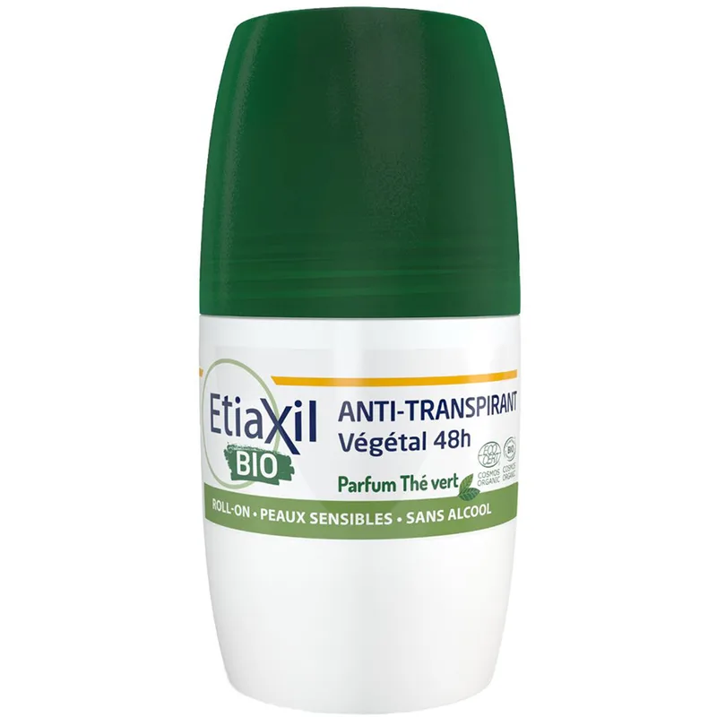 Etiaxil Antiperspirant Vegetal BIO 48H Green Tea - Кульковий органічний антиперспірант із зеленим чаєм