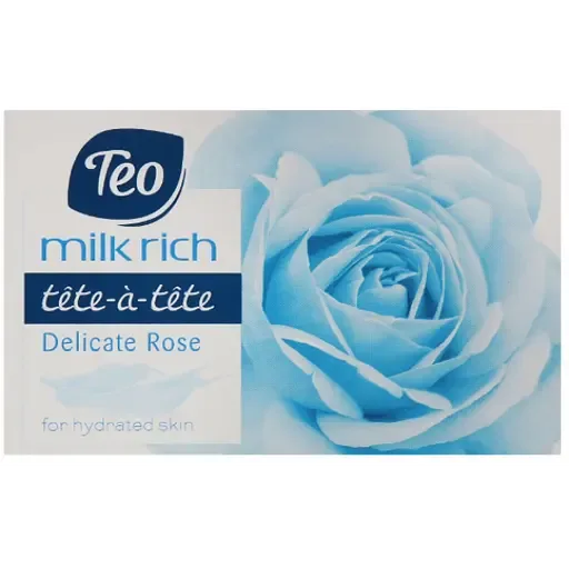 Мило тверде Тeo Milk Rich Tete-a-Tete Delicate rose, блакитний, 100 г (58084)