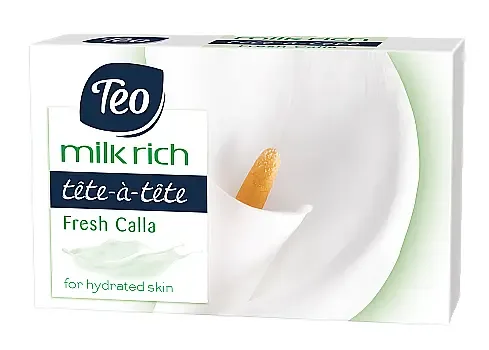 Мило тверде Тeo Milk Rich Tete-a-Tete Fresh Calla, зелений, 100 г (58085)