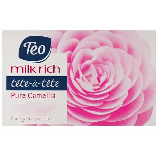 Мило тверде Тeo Milk Rich Tete-a-Tete Pure Camelia, рожевий, 100 г (58086)
