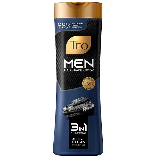 Шампунь Teo 3in1 Men Charcoal 350 мл (75844)