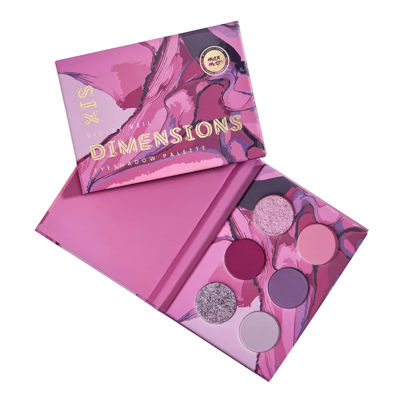 Mexmo Six Dimensions Violet Veil — палітра тіней для повік, 6 x 1,5 г
