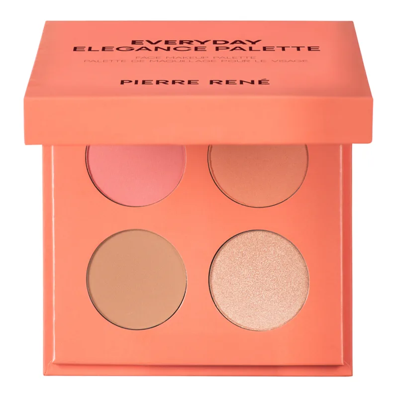 Pierre Rene Everyday Elegance Palette палетка для контурингу обличчя Coral 4 × 2,5 г