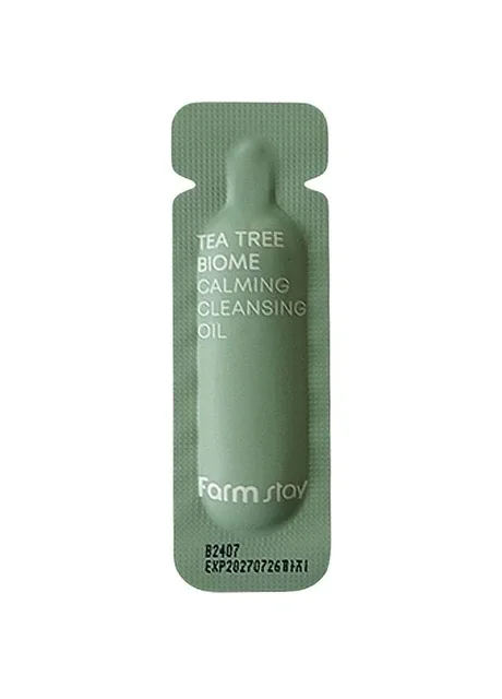 Гідрофільна олія з екстрактом чайного дерева (пробник) Tea Tree Biome Calming Cleansing Oil 1г (8800260030203) FarmStay (365867686)
