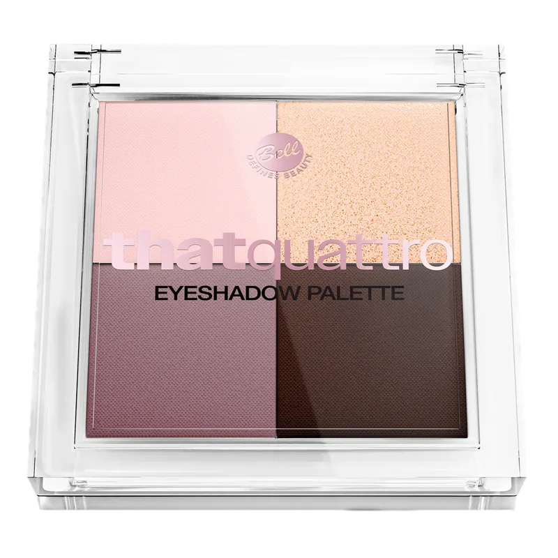 Bell That Quattro палетка тіней для повік 02 Burgundy Vibe Eyeshadow 9 г