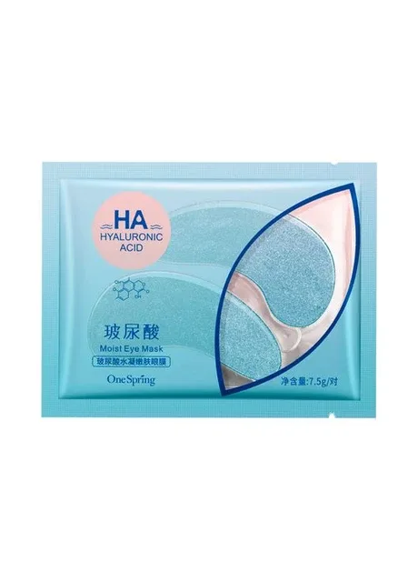 Гідрогелеві патчі під очі з гіалуроновою кислотою Hyaluronic Acid Moist Eye Mask 7,5 гр One Spring (317169621)