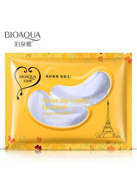Патчі під очі з екстрактом квітів освіжаючі BIOAQUA Hydra Slip Crystal Eye Mask (7,5 м)