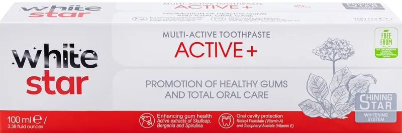 Зубна паста White Star Active + відбілююча комплексний догляд 100 мл