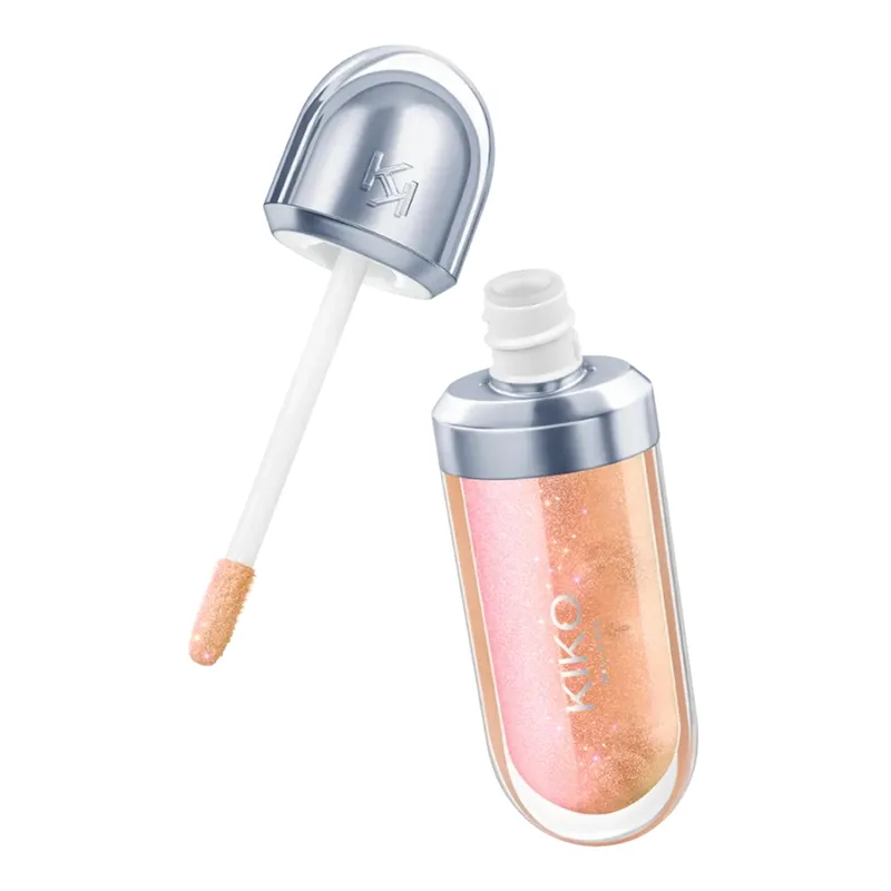 KIKO Milano 3D Hydra Lipgloss — блиск для губ, що збільшує губи, 49 Rose In The House, 6,5 мл