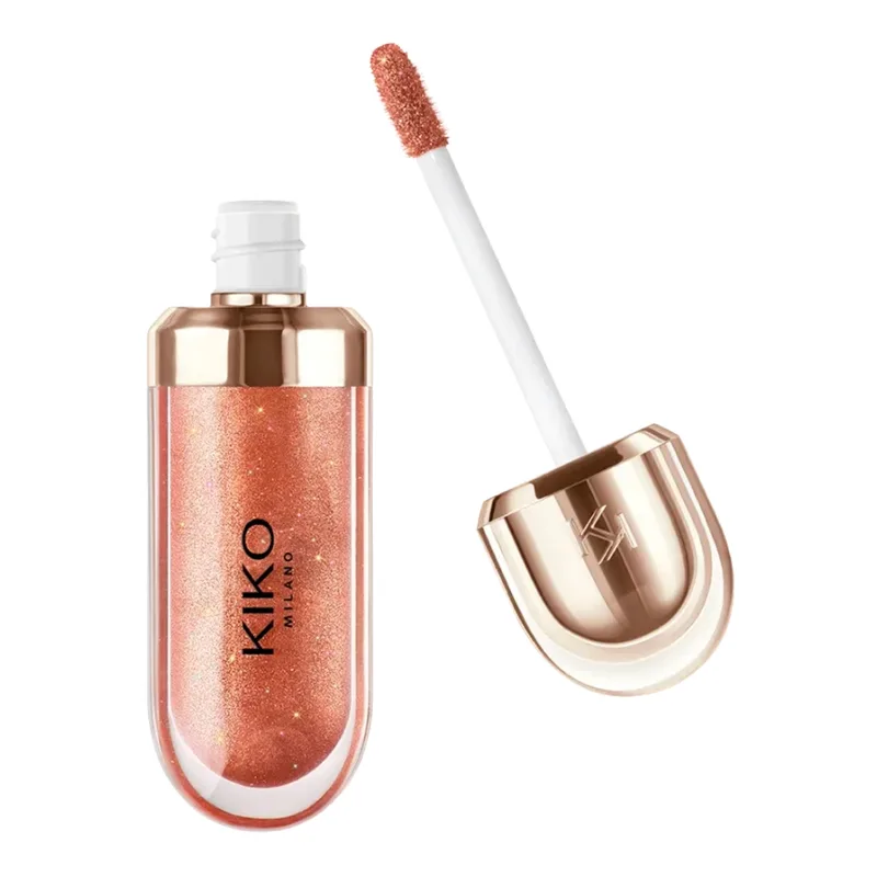 KIKO Milano 3D Hydra Lipgloss — блиск для губ, що збільшує губи, 42 Charming Copper, 6,5 мл