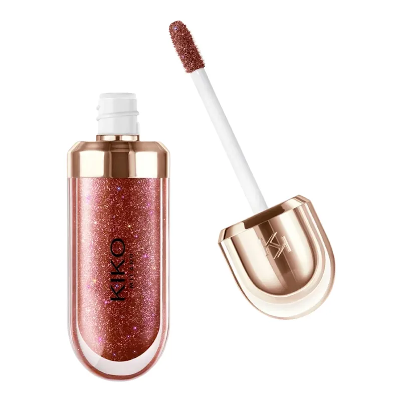 KIKO Milano 3D Hydra Lipgloss — блиск для губ, що збільшує губи, 44 Disruptive Brown, 6,5 мл