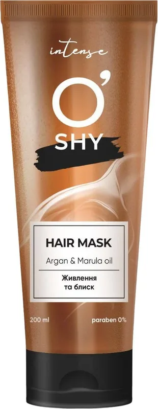 Маска для волосся O'Shy Intense Argan & Marula Oil Hair Mask Живлення та блиск 200 мл