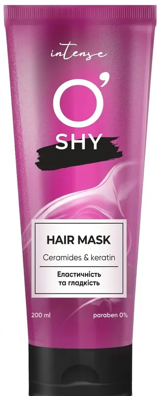 Маска для волосся O'Shy Intense Ceramides & Keratin Hair Mask Еластичність та гладкість 200 мл