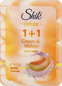Тверде крем-мило Shik 1+1 Deluxe Крем & Диня 90 г х 4 шт (4823107607899)