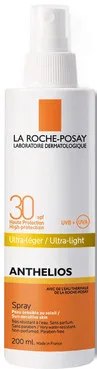 Спрей АНТЕЛІОС сонцезахисний водостійкий для обличчя і тіла, SPF30