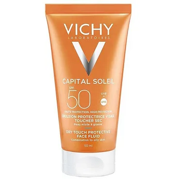 Сонцезахисна матуюча емульсія для обличчя, SPF 50+Vichy Capital Soleil Dry Touch Face Fluid SPF50