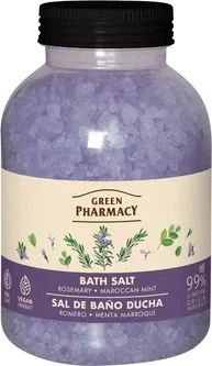 Сіль для ванн Green Pharmacy Розмарин і мароканська м'ята 1000 г (4823015945489)