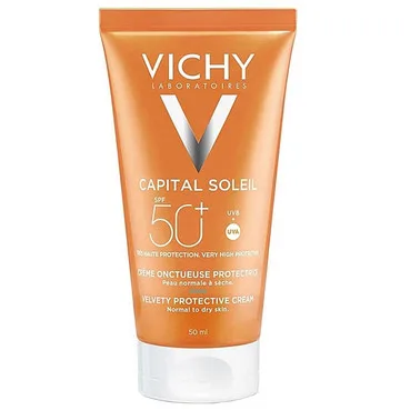 Сонцезахисний крем для обличчя потрійної дії, SPF 50+Vichy Capital Soleil Velvety Cream SPF50