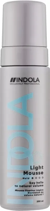 Мус Indola Light Mousse для легкої фіксації волосся 200 мл