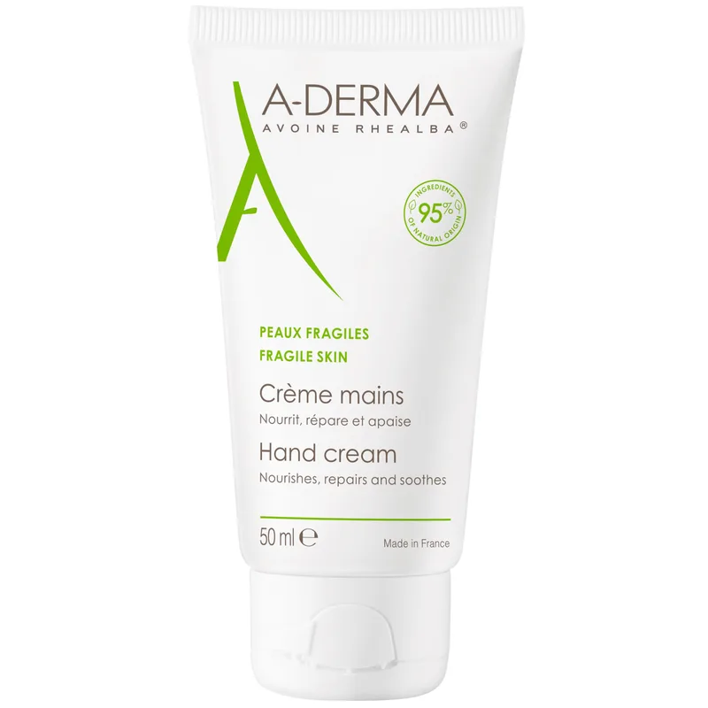 Крем для рук A-DERMA (А-Дерма) з молочком вівса Реальба відновлюючий для сухої і подразненої шкіри 50 мл