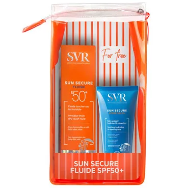 Сан Секюр набір сонцезахисний для нормальної шкіри SVR Sun Secure (fluid/50ml + cream/50ml + bag)